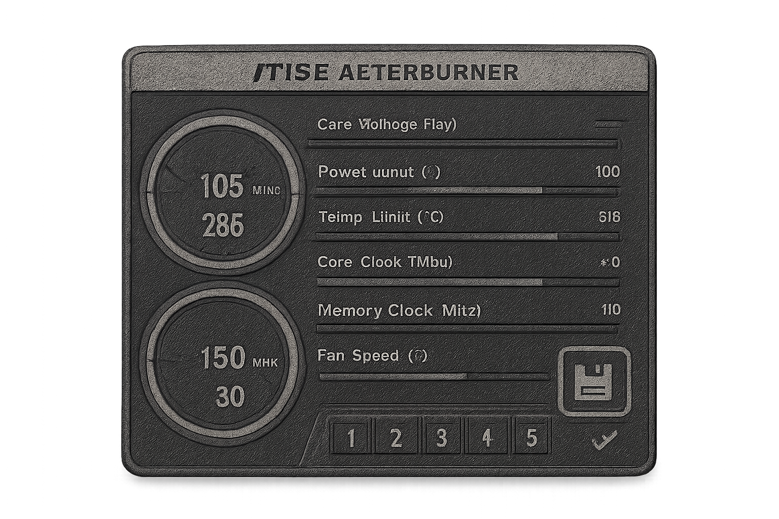 msi afterburner overclock profile save