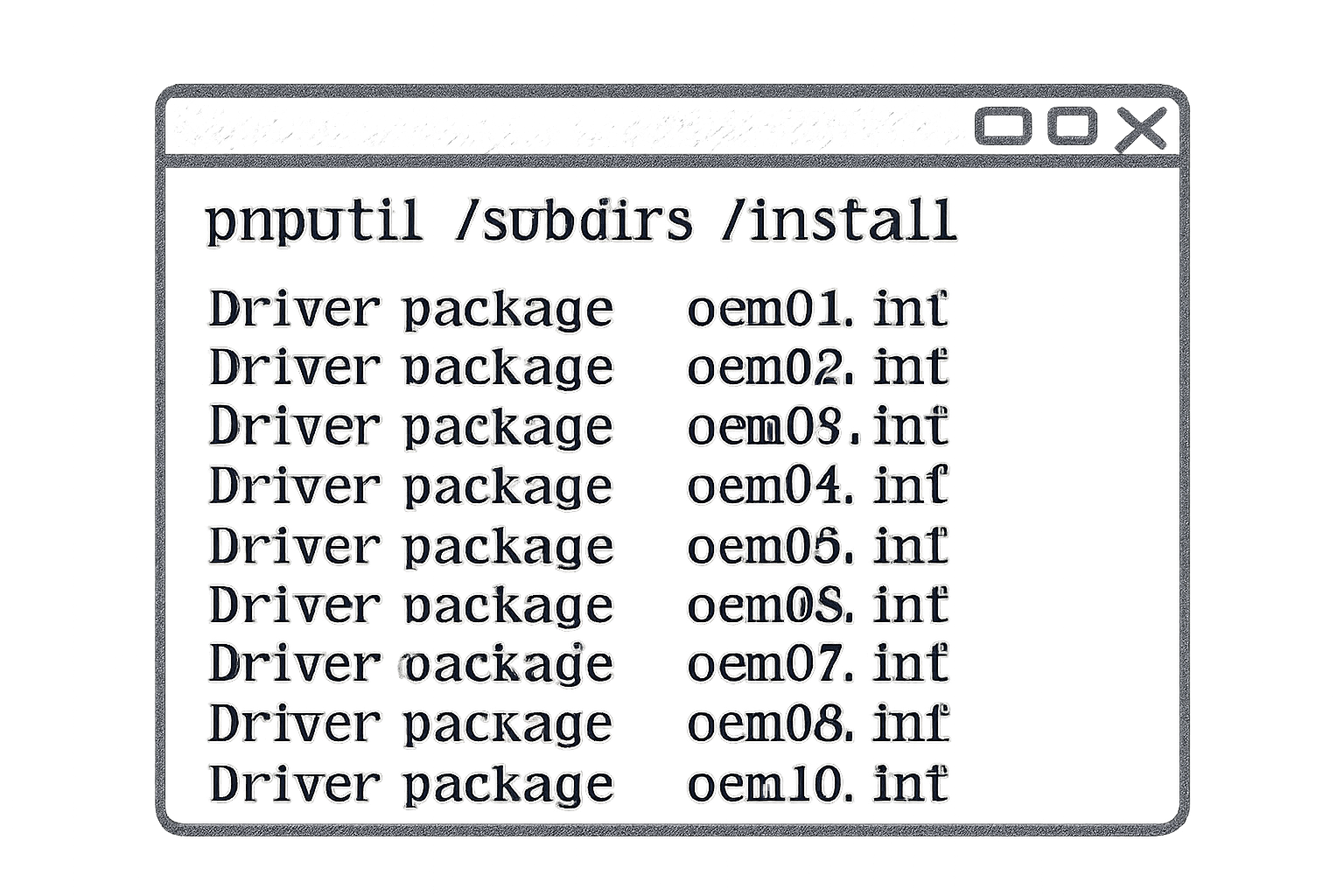 pnputil add-driver driver.inf installer