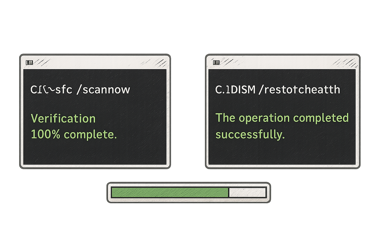 sfc scannow repair corrupt files