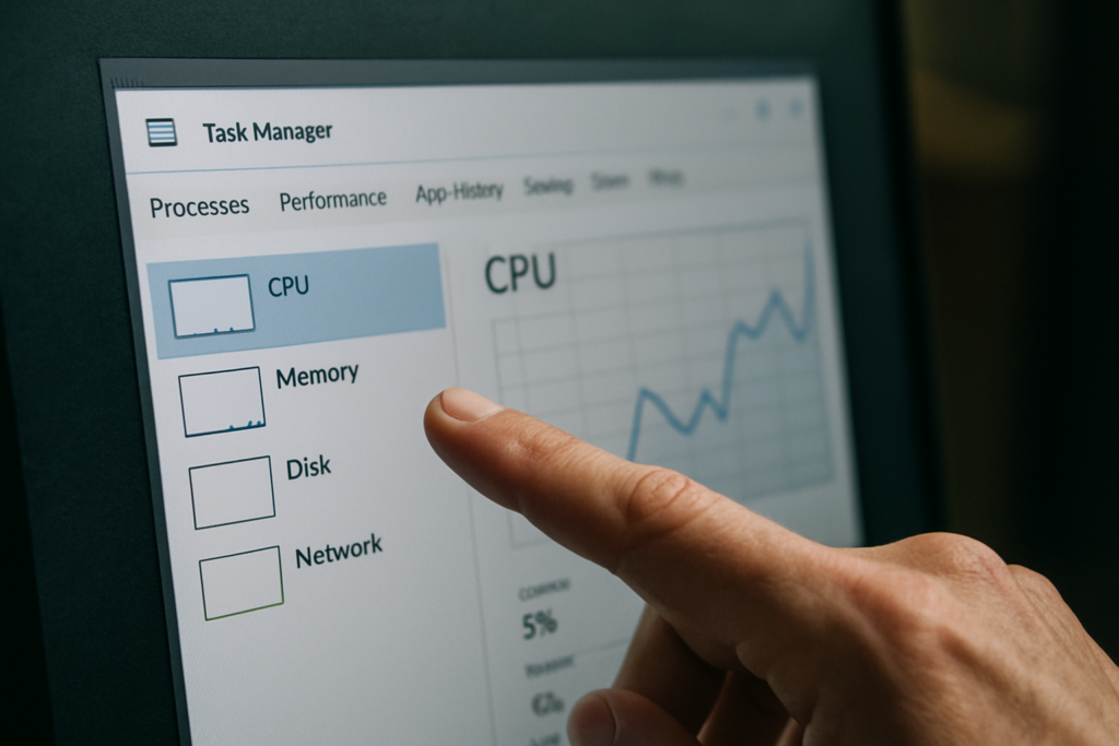 Taskmgr high CPU : identifier le processus responsable